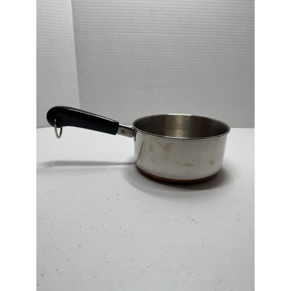 Vtg Revere Ware Cookware Copper Bottom Small Pot